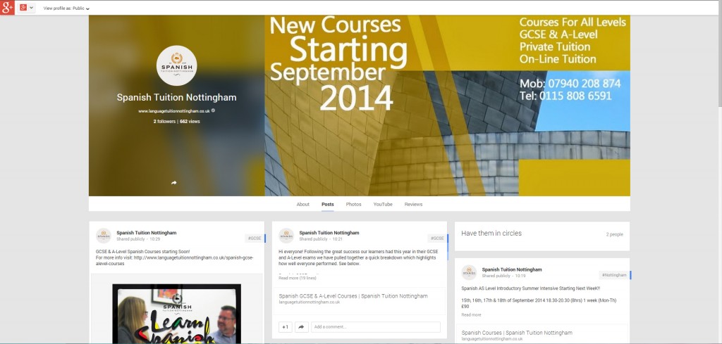 Google+ Page