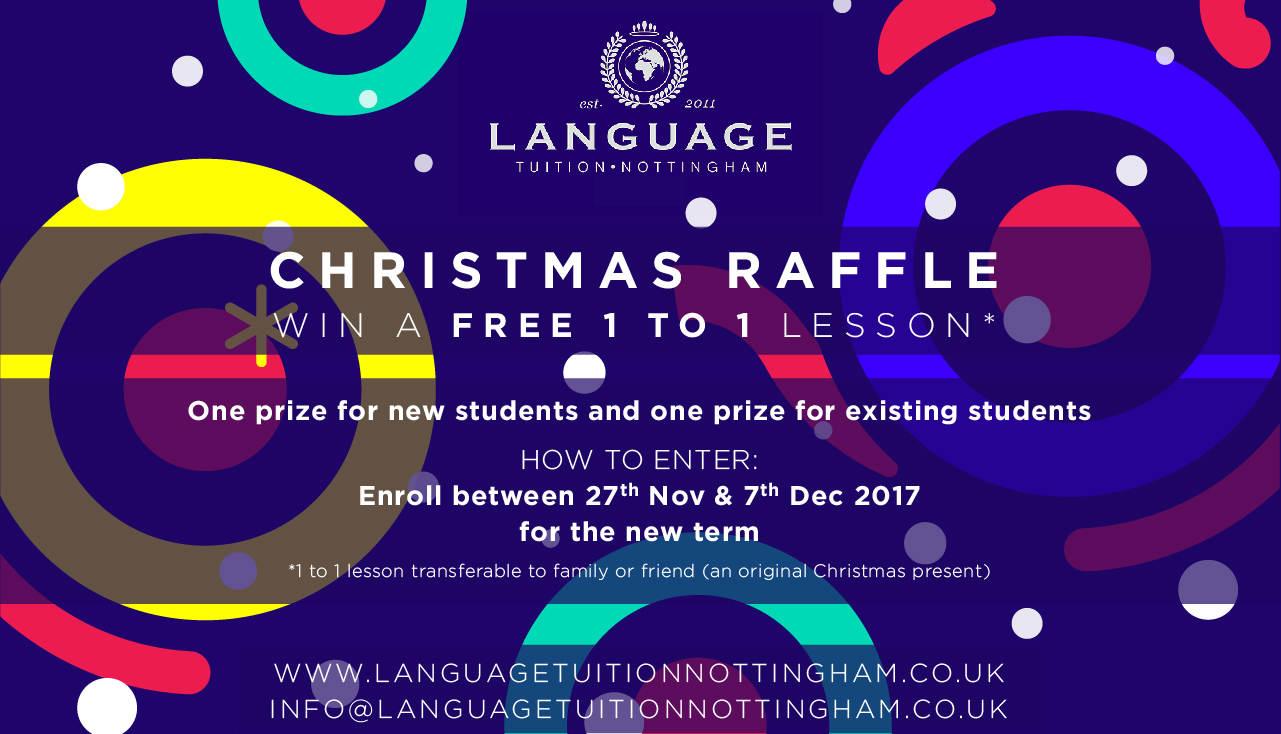Christmas Raffle – Language Tuition Nottingham